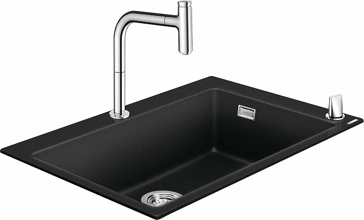 Мойка кухонная со смесителем Hansgrohe HG C51-F660-07 43218000 черная