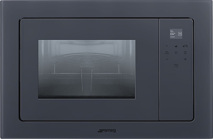 Микроволновая печь SMEG FMI120G Neptune Grey серая / стекло