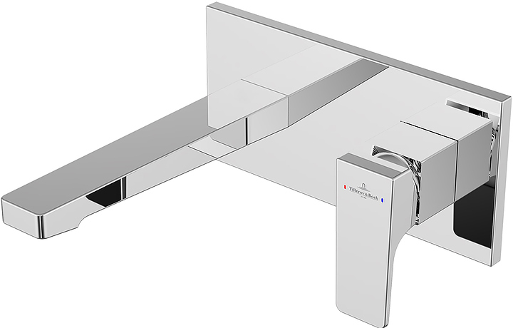 Смеситель для раковины настенный встраиваемый Villeroy & Boch Architectura Square TVW12500300061