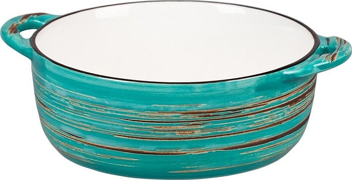 Бульонница P.L. Proff Cuisine Texture Light Cyan Circular 52626-l 580 мл d=14,5 см h=5,5 см (фарфор)