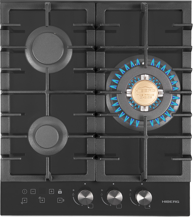 Варочная панель газовая Hiberg VM 4535 B черная