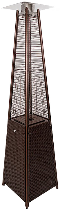 Обогреватель уличный Stalleh Pyramid x4 Rattan Brown