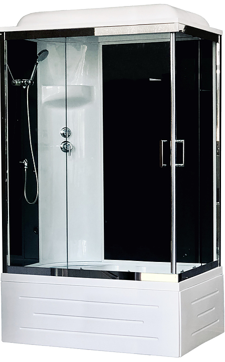 Душевая кабина Royal Bath RB8120BP6-BT-CH-L левая 120х80 см