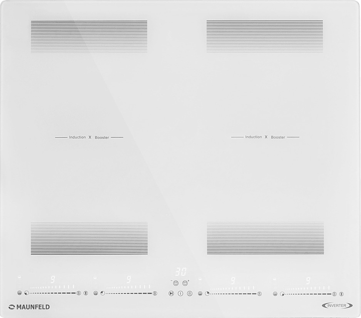 Варочная панель индукционная Maunfeld CVI594SF2WHD Inverter белая