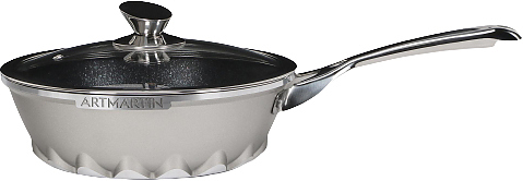 Сковорода WOK Kitchenstar SYB-F123CAK-0324D с крышкой 24 см