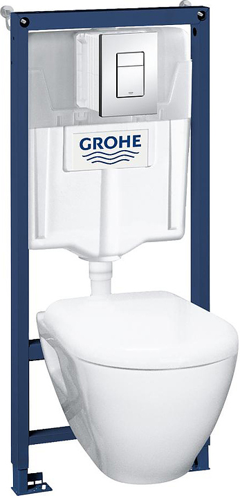 Унитаз подвесной с инсталляцией Grohe Rapid SL Solido 39186000