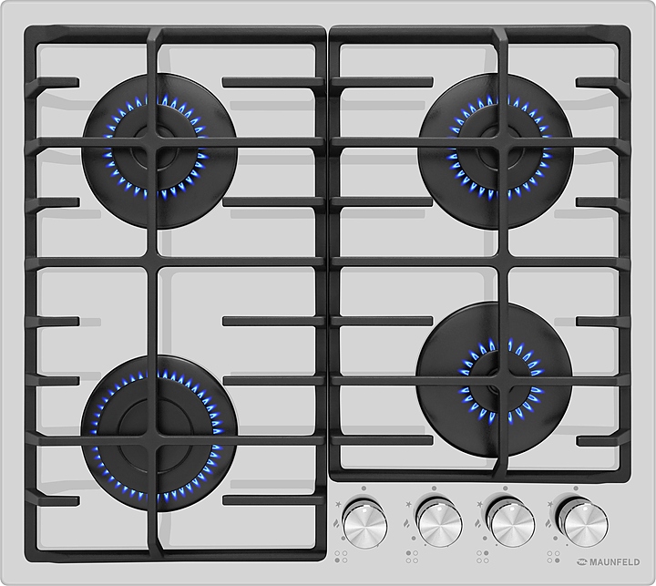 Варочная панель газовая Maunfeld EGHG.64.6CW/G белая