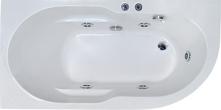 Ванна гидромассажная Royal Bath AZUR STANDART RB614203ST-L 170x80x60 см, акрил