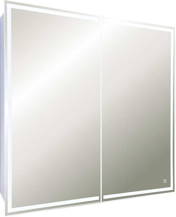 Шкаф зеркальный Silver Mirrors Sides LED-00002540 80х80 см