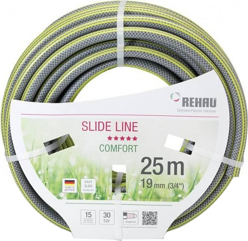 Шланг поливочный Rehau SLIDE LINE  , Дв 19 (3/4") бухта 25м