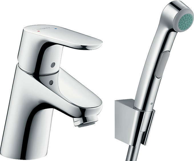 Смеситель для раковины с гигиеническим душем Hansgrohe Focus 31926000