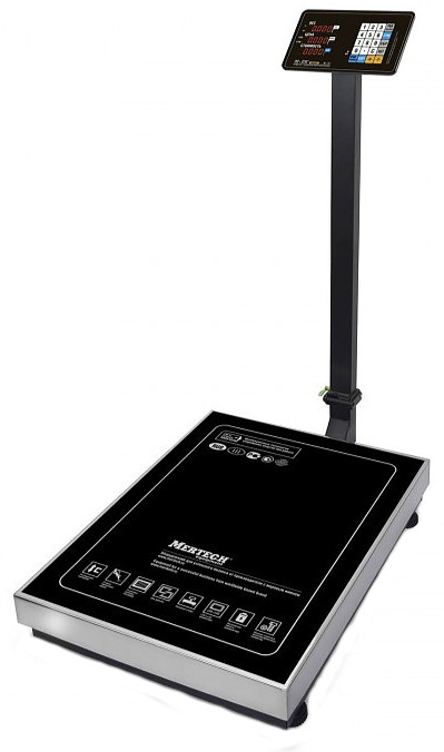 Весы напольные Mertech M-ER 333 ACLP-300.50/100 "TRADER" с расч. стоимости LCD