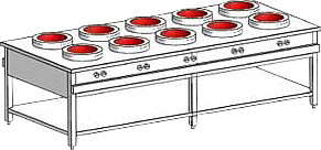 Плита индукционная WOK Heidebrenner ETK-I-W 761949