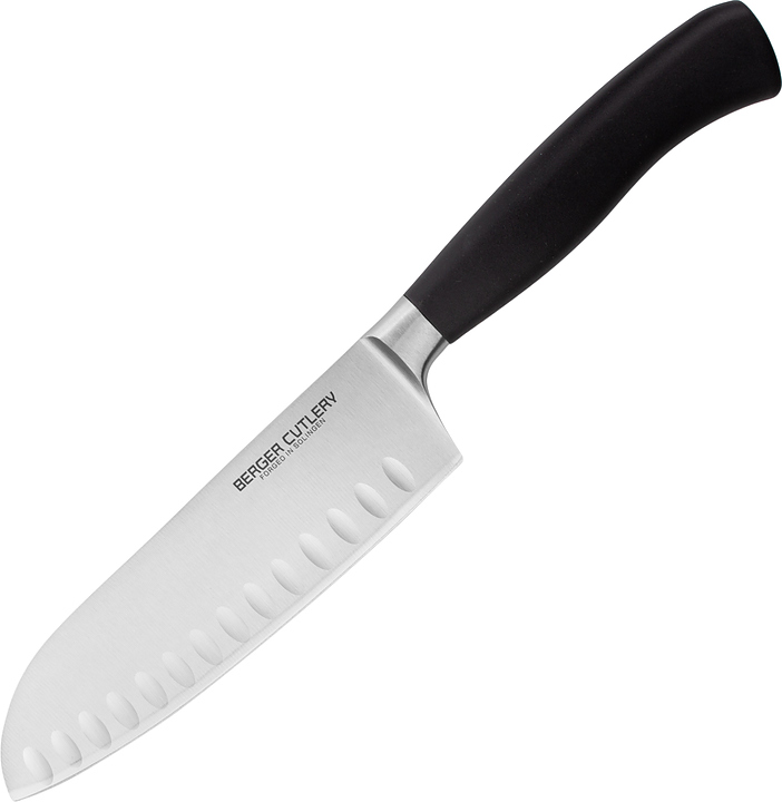 Нож кухонный Сантоку BERGER CUTLERY Ergo Line Pro BC120916 160 мм