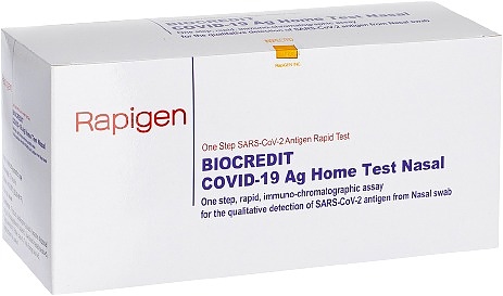 Набор экспресс-тестов на COVID-19 RapiGEN BIOCREDIT COVID-19 Ag Home Test Nasal 5 шт.