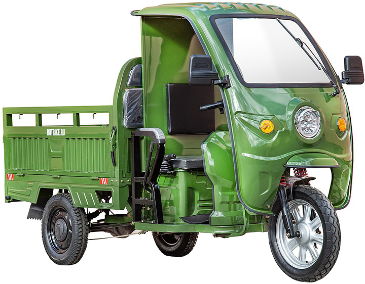 Электроцикл грузовой Rutrike Гермес 1500 темно-зеленый