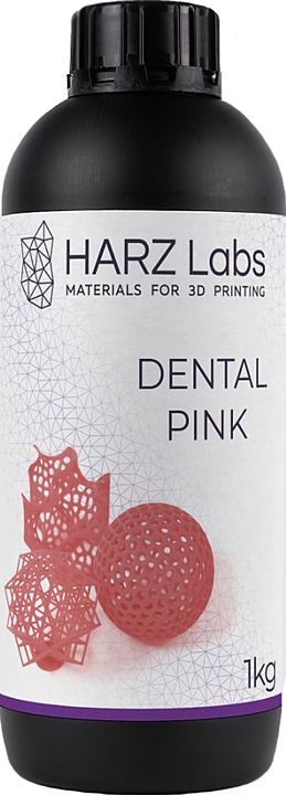 Фотополимер HARZ Labs LLC Dental Pink для LCD/DLP принтеров, 1 л