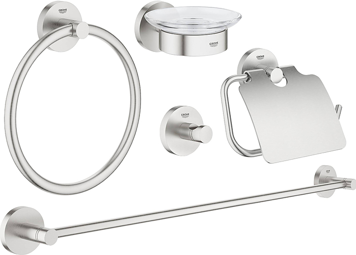 Набор аксессуаров 5 в 1 Grohe Essentials 40344DC1 суперсталь