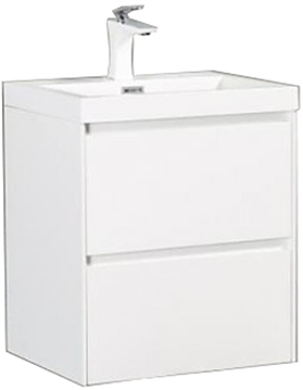 Тумба под раковину BelBagno PIETRA MINI-500-2C-SO-BL Bianco Lucido