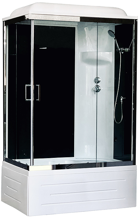 Душевая кабина Royal Bath RB8120BP6-BT-CH-R правая 120х80 см