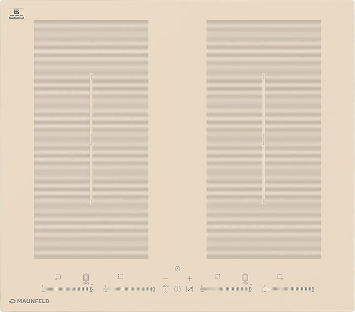 Варочная панель индукционная Maunfeld EVI.594.FL2(S)-BG бежевая