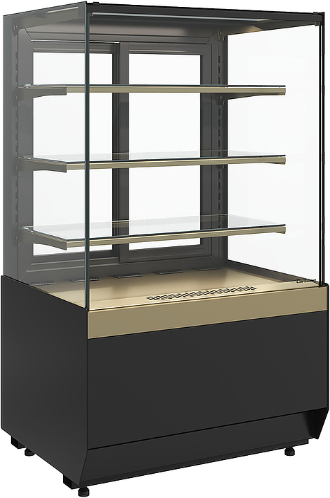 Витрина кондитерская Carboma KC70 VM 0,9-1 Light версия 2.0 (Bronze 9005/0109)