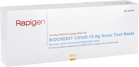 Экспресс-тест на COVID-19 RapiGEN BIOCREDIT COVID-19 Ag Home Test Nasal 1 шт.