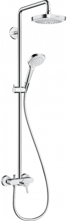 Стойка душевая Hansgrohe HG Croma Select E 180 2jet 27258400 белая, хром