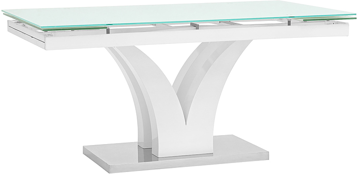 Стол Stool Group Верона раскладной 160-220*90 глянцевый белый