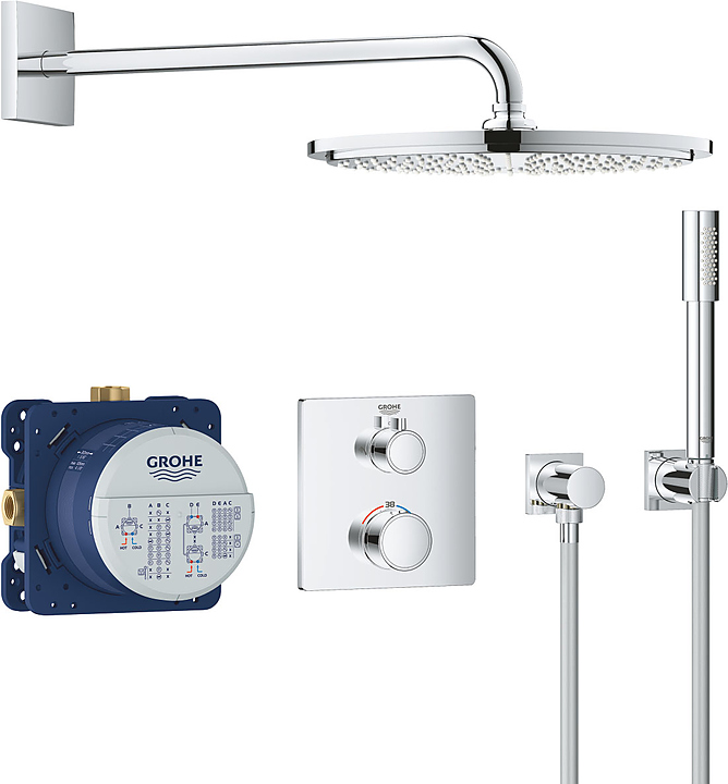 Комплект душевой Grohe GROHTHERM С RAINSHOWER COSMOPOLITAN 310