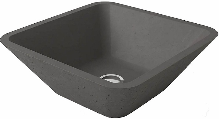 Раковина Holbi Saturn Nano Concrete 42,5х42,5 см, бетон