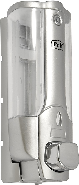 Дозатор жидкого мыла Puff 8101S 380 мл с замком (АБС-пластик) хром