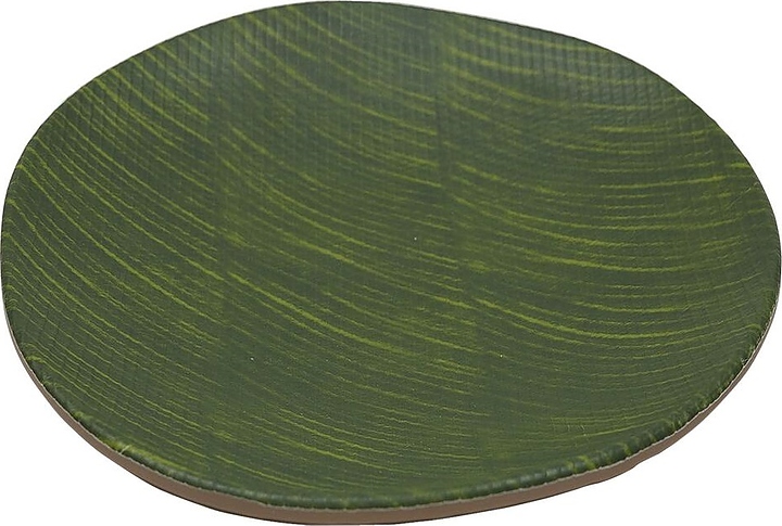 Блюдо сервировочное P.L. Proff Cuisine JW31208-TAI Green Banana Leaf 20,5х3 см (меламин) круглое