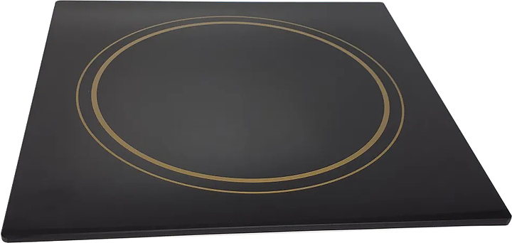 Стекло термостойкое Luxstahl 340х340х6 (черное)