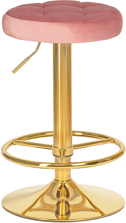 Табурет барный DOBRIN 5008-LM BRUNO GOLD (пудрово-розовый)