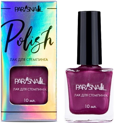 Лак для стемпинга ParisNail Metallic 14 темно-розовый, 10 мл