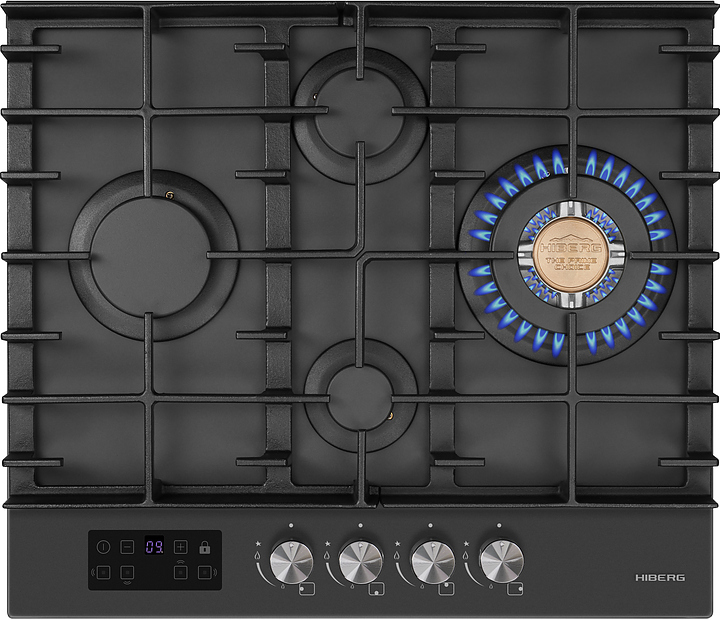 Варочная панель газовая Hiberg VM 6245 Gr серая