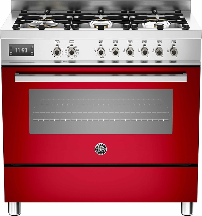 Варочный центр Bertazzoni PRO906MFESROT красный