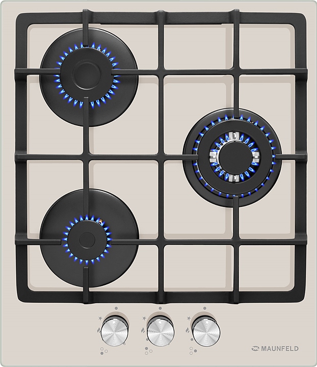 Варочная панель газовая Maunfeld EGHG.43.33CBG/G бежевая