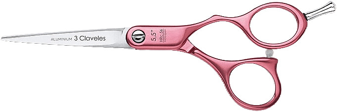 Ножницы парикмахерские 3Claveles Duraluminium Pink 12691