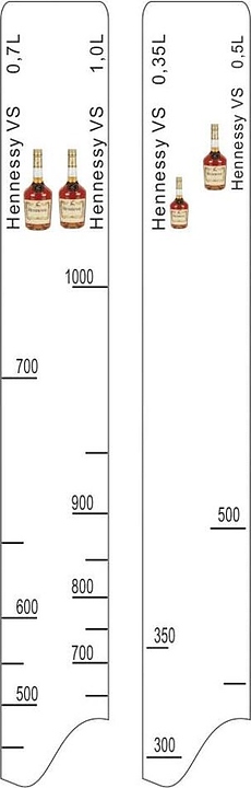 Барная линейка P.L. Proff Cuisine Hennessy VS (0,35/0,5/0,7/1 л)