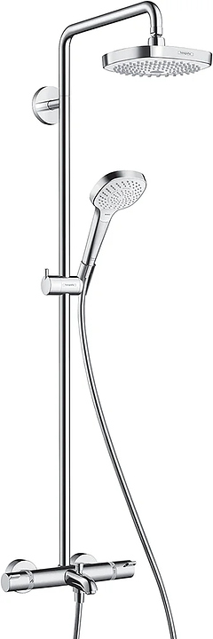 Стойка душевая Hansgrohe HG Croma Select E 180 2jet 27352400 белая, хром