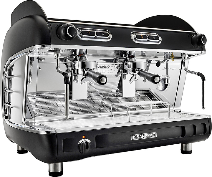 Кофемашина Sanremo Verona SAP 2 (черная, высокие группы)