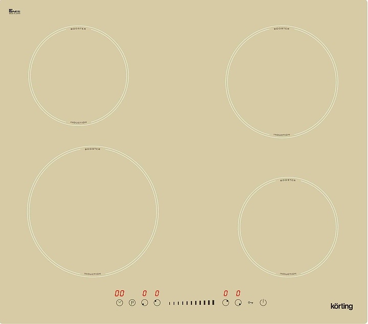Варочная панель индукционная Korting HI 64560 BB бежевая