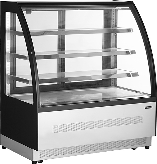 Витрина кондитерская TEFCOLD LPD1200C/BLACK черная/нерж