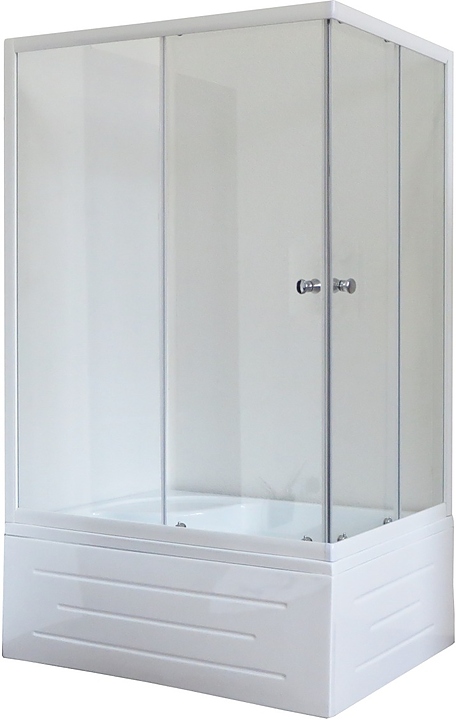 Уголок душевой Royal Bath RB 8120BP-T-L 120х80х200 см, прозрачное, белый профиль, левый