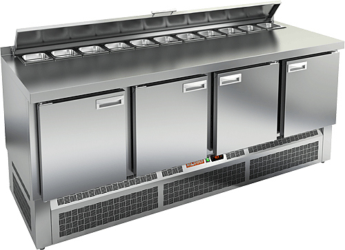 Стол для салатов HICOLD SLE2-1111SN (1/6) с крышкой