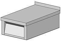 Модуль нейтральный ЦМИ МНПИБ-40/70 с бортом (400х700х230 мм)