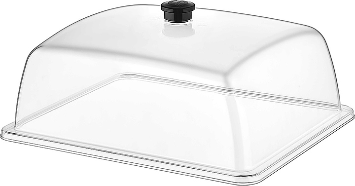 Крышка для подноса Gastroplast GN1/2 32,5х26,5 см h=12,5 см (поликарбонат) прозрачная