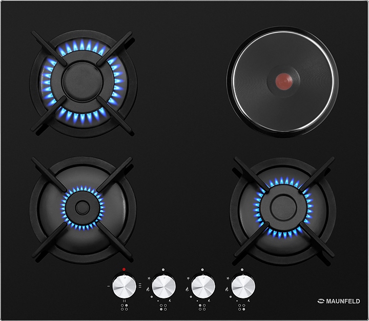 Варочная панель комбинированная Maunfeld EEHG.64.13CB/KG черная